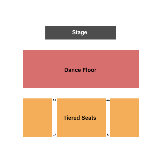 The Center For The Arts - Grass Valley Endstage DanceFloor Seating Chart